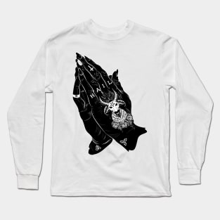 praying hands of the dark lord Long Sleeve T-Shirt